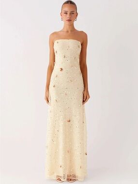 Orelli Shell Sequin Knit Maxi Dress